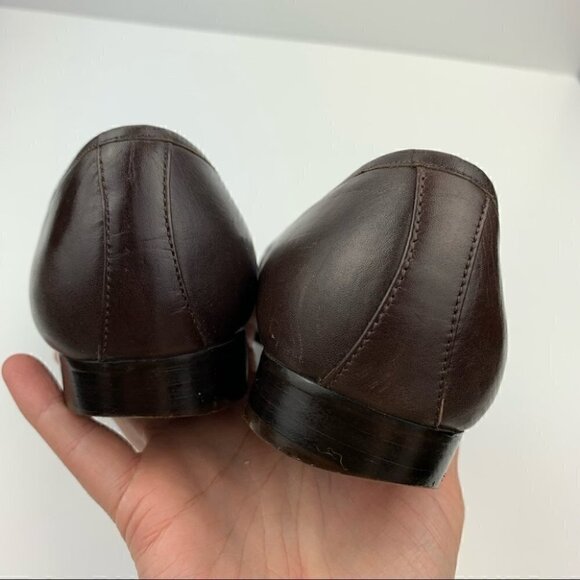Karen Scott flats 7.5 Mari brown leather loafers - Picture 7 of 11